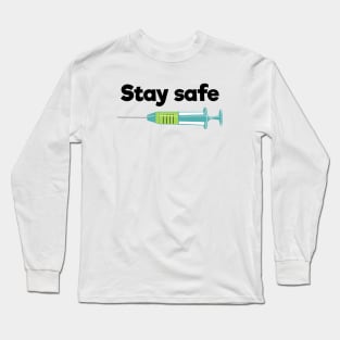 Stay safe, referring to Corona Virus Long Sleeve T-Shirt